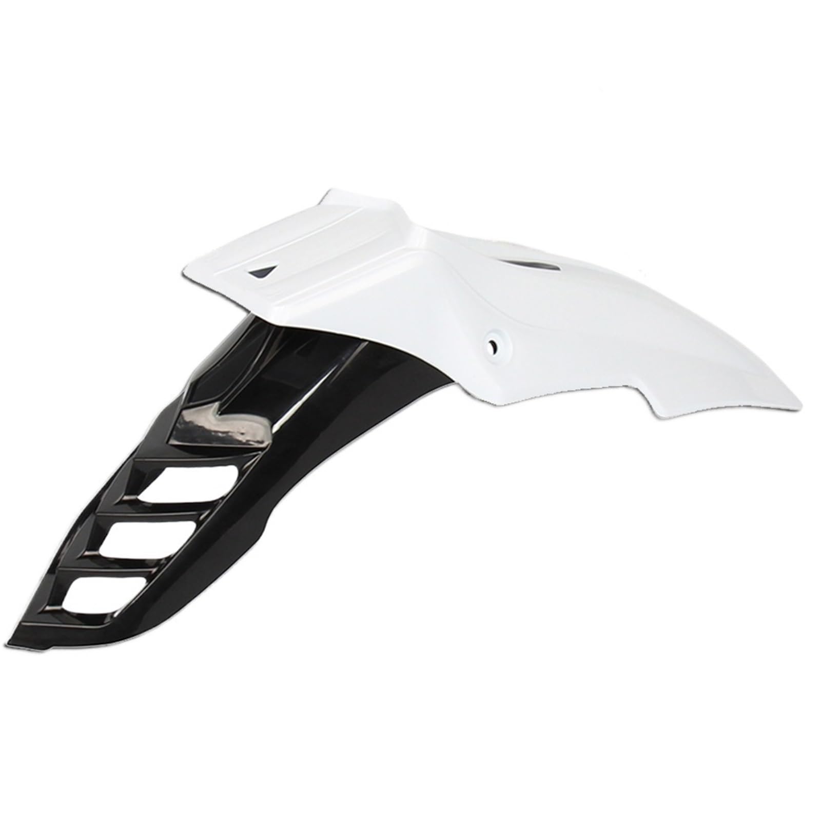 Koło przedłużenie błotnika Przedni błotnik motocykla pasuje do KX CR XR RM WR Kayo Apollo Bse Xmotos Shineray Dirt Bikes uniwersalne Błotnik zmodyfikowana(Black white)
