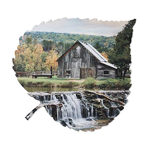 Black Friday - 50% OFF Metal Wall Art - Barn and Waterfall Hanging Wall Decor - Country Rustic Design - Handmade in the USA for Use Indoors or Outdoors