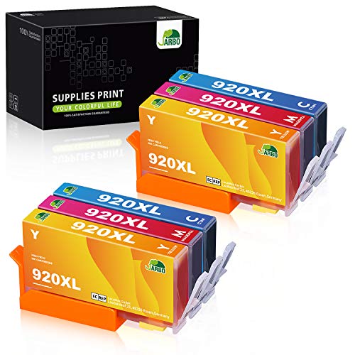 JARBO Compatible Ink Cartridge Replacement for HP 920XL High Yield, 3 Colors(2 Cyan 2 Magenta 2 Yellow), Compatible with HP Officejet 6500 6000 7000 7500 6500A 7500A Printer