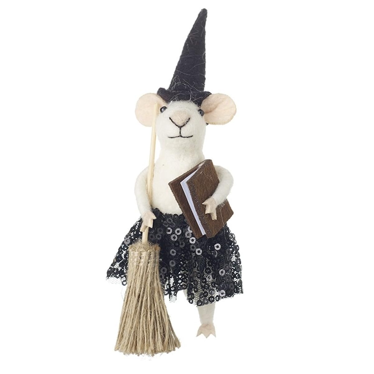 Heaven Sends Multicolor Felt Witch Mouse Halloween Decoration