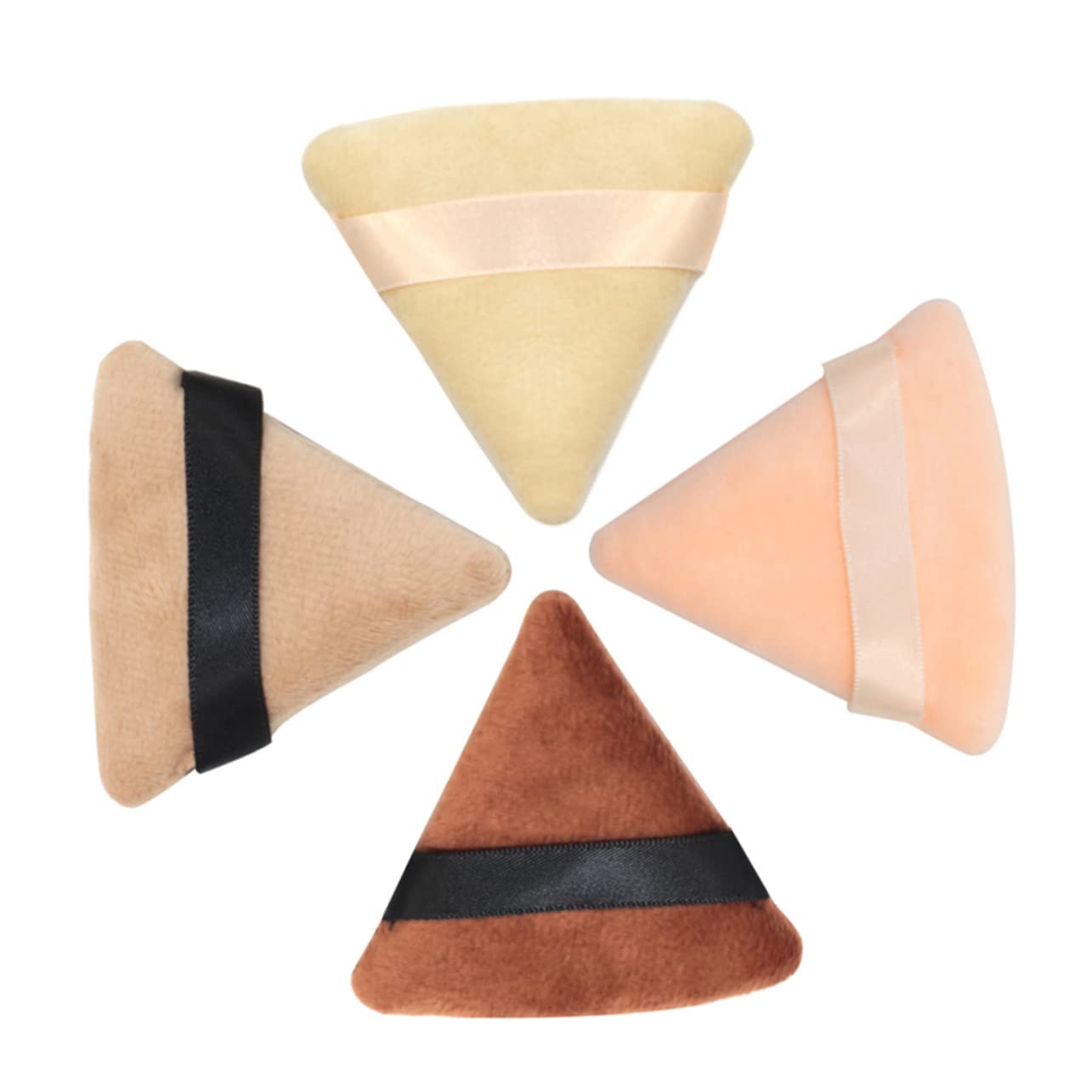 SHERCHPRY Makeup Triangle Powder Puff Set Cotton Makeup Sponges for Blending Pressed Powder