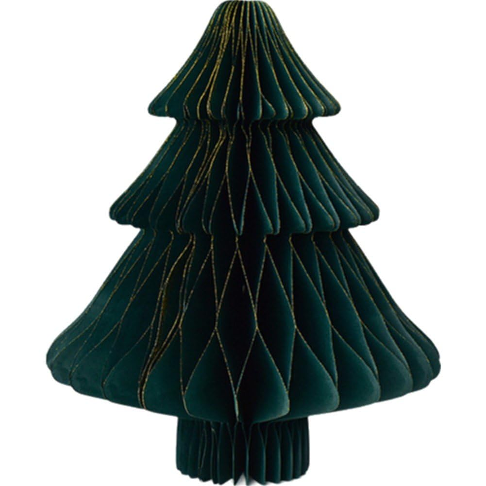 Luxylei Honeycomb Paper Christmas Tree Honeycomb Origami Christmas Tree Desktop Decoration Christmas Party Supplies for Home