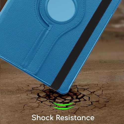 Image of Flip Cover for Realme Pad Mini 8.7 inch Tablet (Model FIT ONLY -: RMP2105 /RMP2106) 360 Degree Rotating Flip Case Cover (Sky Blue)