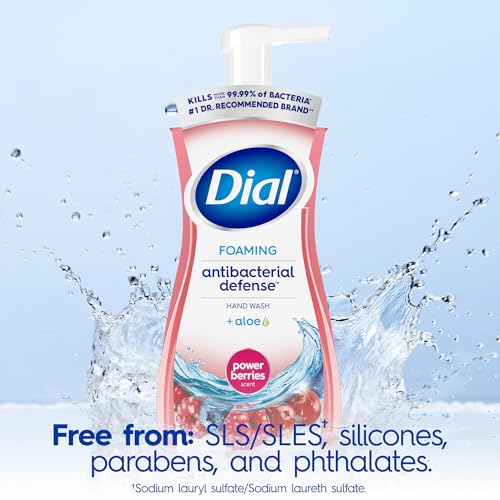 Dial Antibacterial Foaming Hand Wash, Power Berries, 7.5 fl oz, 6-Pack - image 4