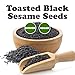 Food to Live Toasted Black Sesame Seeds, 1 Pound – Crunchy and Nutritious Snack, Oven Roasted, Unsalted, No Oil Added, Perfect for Cooking, Baking, Smoothies and Salads, Vegan, Kosher, Bulk