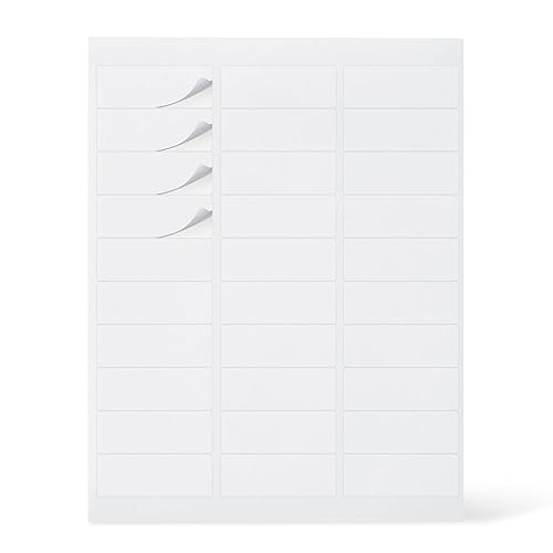 Amazon Basics Printable Address Labels, White, 1" x 2-5/8", 3000