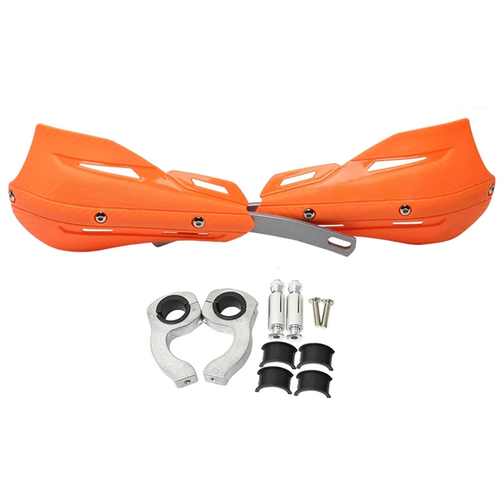 NOAUQWTV Clutch Lever Hand Guard Protector Fit for Kayo SX SXF KLX KX KXF YZ YZF CR CRF RMZ Dirt Bike Enduro Hand Guard Handguard Protector 22mm 28mm Motorcycle Handguards(Orange)