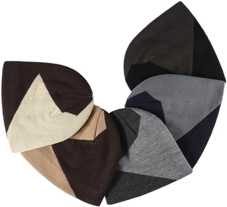 Winter Thick Knitted Hat for Women Warm Windproof Flat Hats