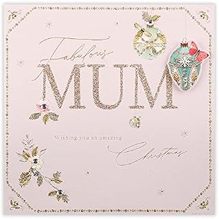 Clintons: Baubles Mum Christmas Card 192 x 192, Multi-Colour,1170828