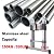 16.5Ft Telescoping Ladder with Stabilizer Bar, Stainless Steel A Type Portable Telescopic Extension Ladder Multi-Purpose Folding Loft Ladder for Outdoor Working, Household Use, 330lb Capacity
