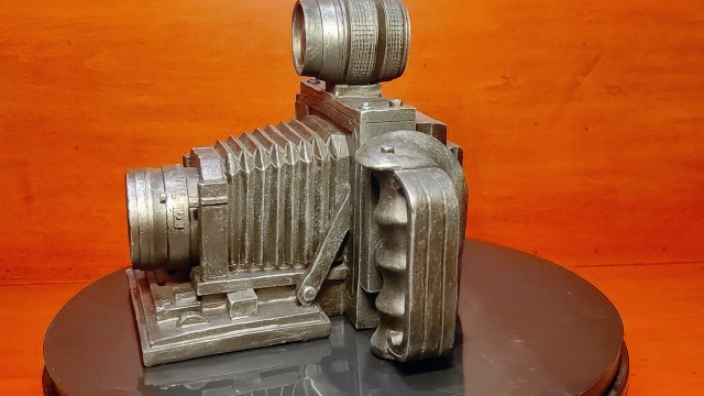 Amazon.com: VICTAR DESIGN Vintage Camera Model Silver Gray Camera