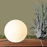 Luce giusta: lampada da giardino di design per l'illuminazione elegante di impianti esterni e giardini, adatta per l'uso di lampadine RGB, per accenti di colore
