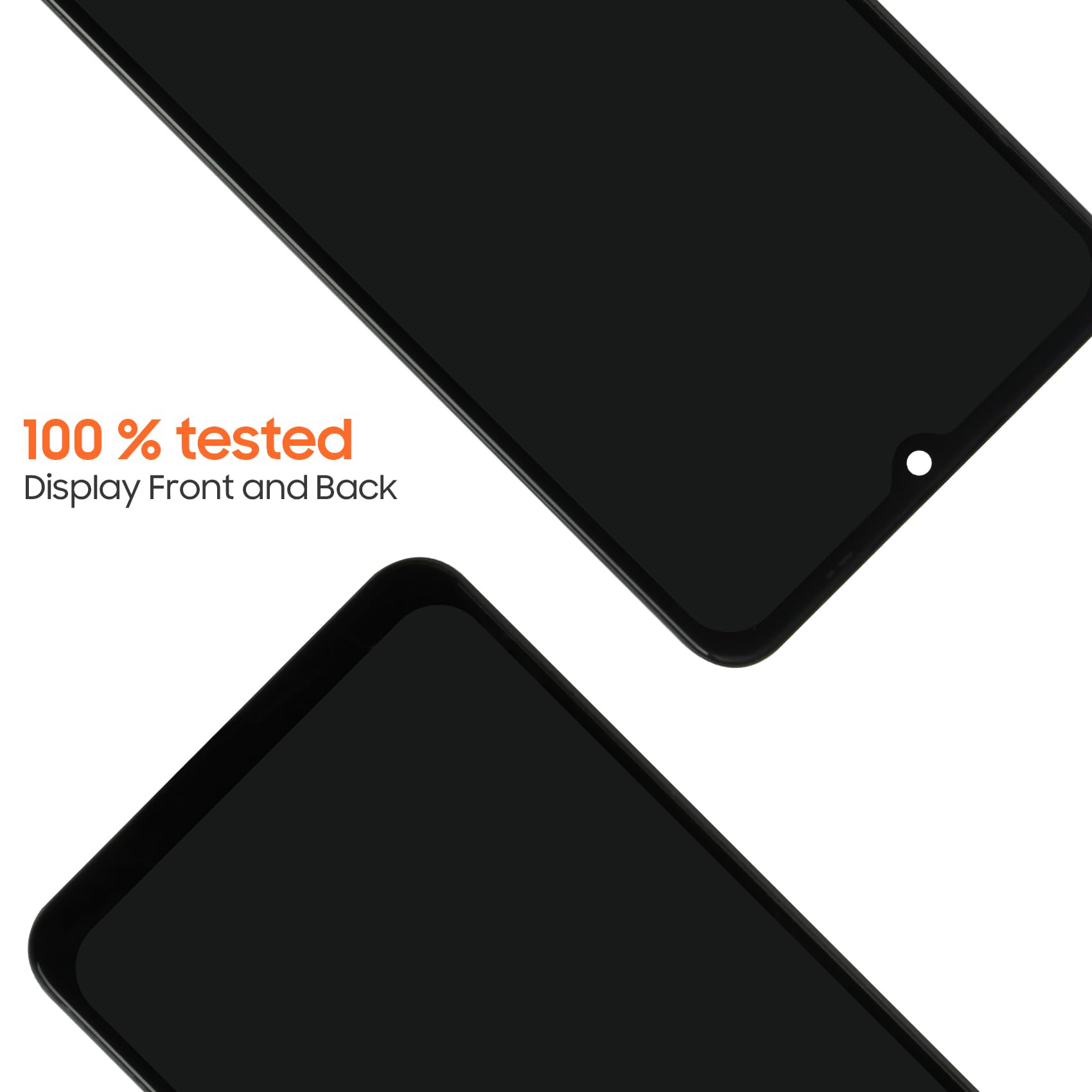 Pantalla LCD para Samsung Galaxy M12 LCD Pantalla para Galaxy M12 SM-M127F/DSN de 6,5 Pulgadas Display Screen Replacement Digitalizador Pantalla Táctil con Herramientas (Negro con Marco)
