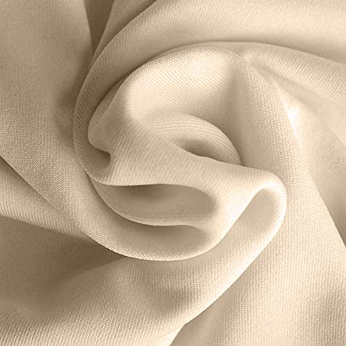 WedDecor Housse plate pour banc et table de bière, ensemble de housse en polyester pour table de 50 cm, motif tréteau L, ivoire - Image 6