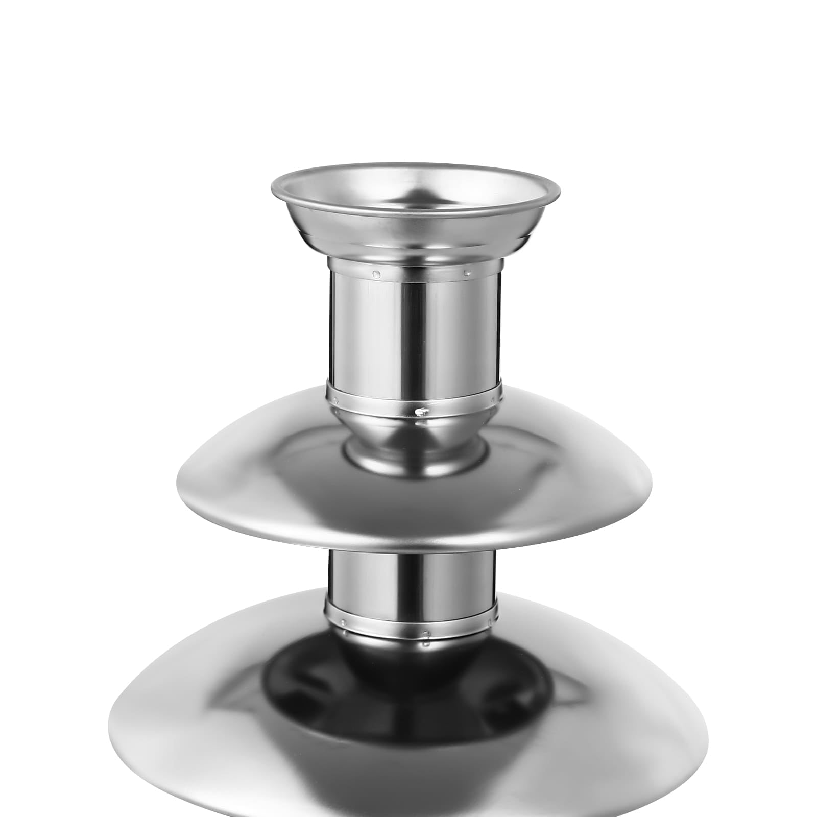 Fontaine à Chocolat 4 Niveaux 170 W en Acier Inoxydable, Machine de Fontaine pour Chocolat Fondant Chaud, Capacité 1,8L, Pour Réunions de Famille, Anniversaires, Mariages