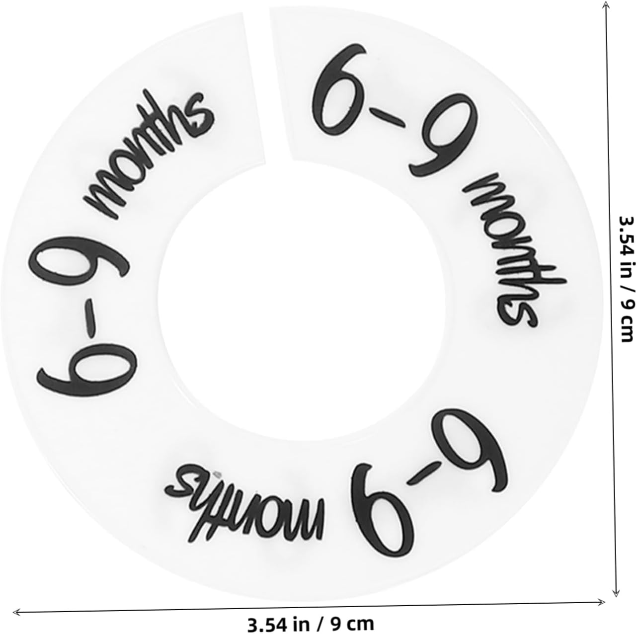 Baby Clothes Size Dividers 2 Sets Circular Plastic Closet Signs image 5