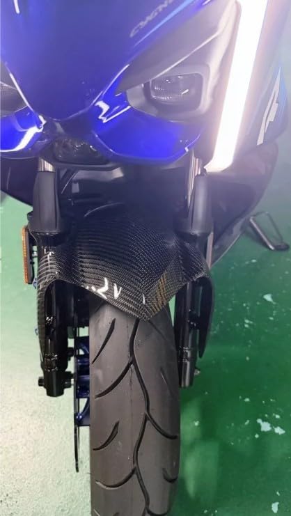 新型シグナスx 7型　フロントフェンダー　ブルー⭐︎新車外し Amazon | シグナス X CYGNUS X 125 7型 カーボン フロントフェンダー