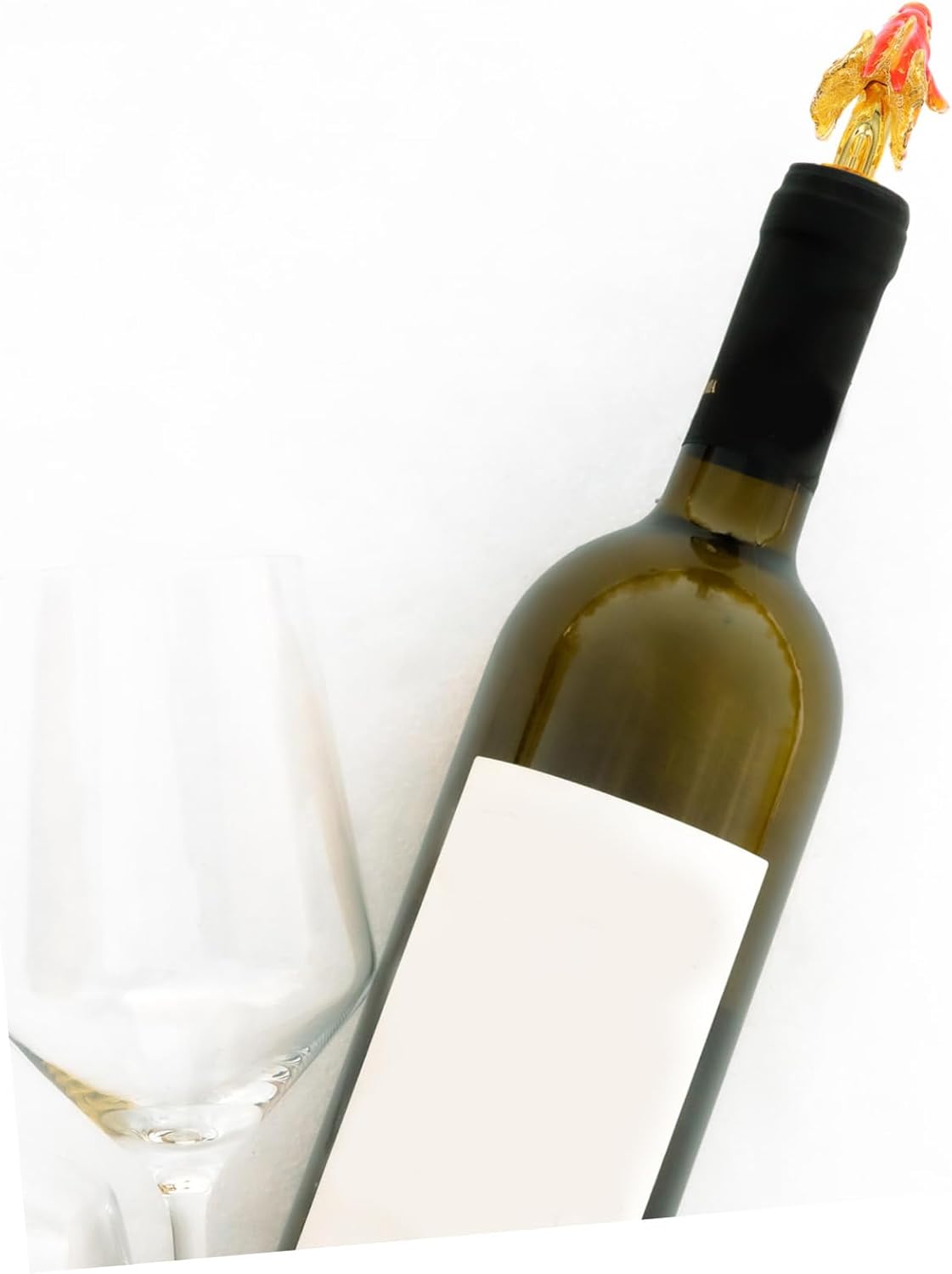 Wine Stopper Pourer with Zinc Alloy Head for Party Hotel Use