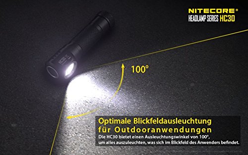Nitecore HC30 Nötr beyaz – 1000 lümen, Winkelkopflampe : Amazon
