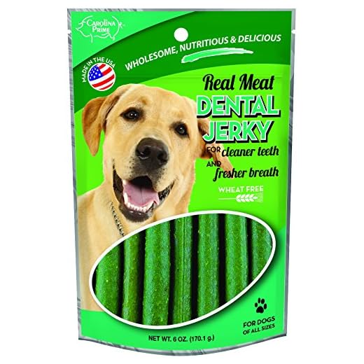 Carolina Prime Pet 40141 Dental Jerky Treat For Dogs ( 1 Pouch), One Size