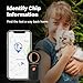 Haustier Mikrochipscann, Wiederaufladbarer USB Tierchip Lesegerät Chipleser Hunde Chip Scanner Katze ISO11784/(85) FDX-B/EMID Mikrochip Lesegerät für Hunde/Katze