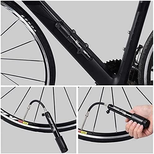Portable MTB Bike Pump 100Psi Mini Cycling Tire Inflator Hand Air Pump Bike Accessories Mountain Bicycle Floor Easiest use with Both
