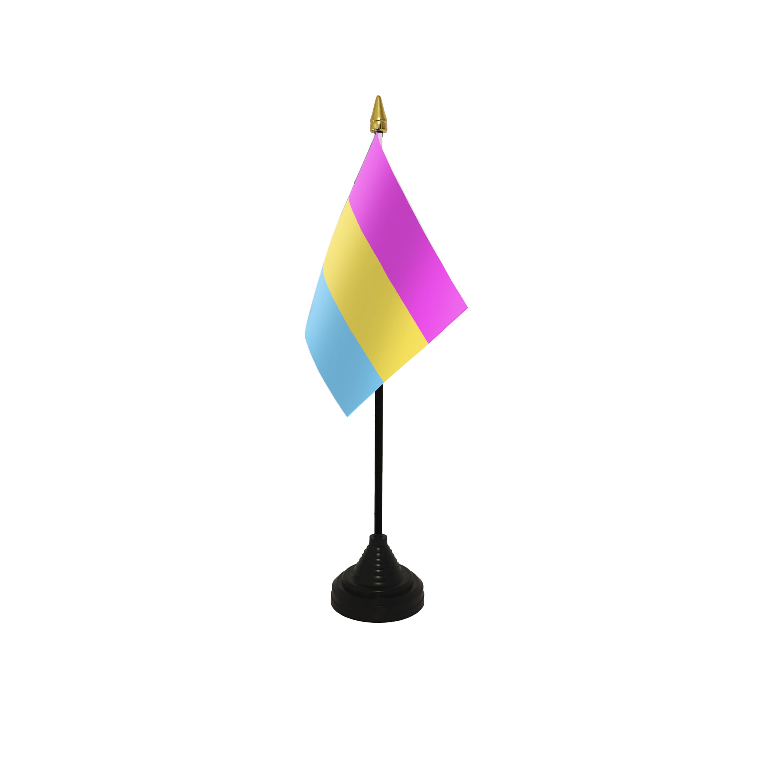 Flagtex Pansexual Small Table Flag With Black Base