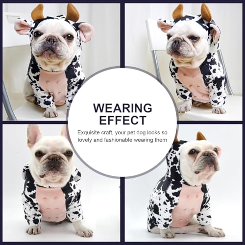 Disfraz para perro de estampado vaca talla S miniatura 5