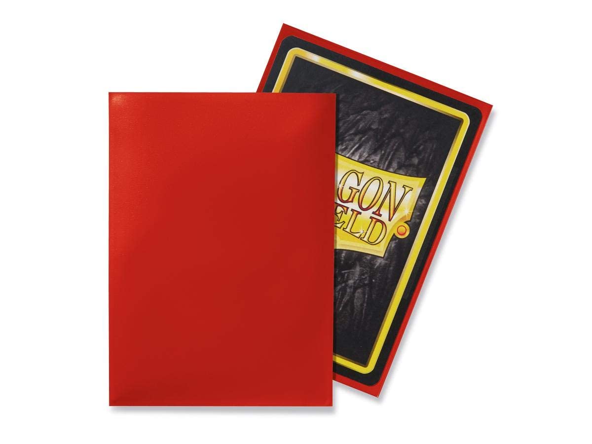 Dragon Shield Lot de 100 pochettes cartonnées de taille standard Crimson classique