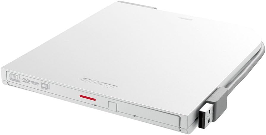 Amazon Co Jp Buffalo Surface対応 書き込み 再生 編集ソフト添付 ケーブル収納 ウルトラスリムタイプ ポータブルdvd ホワイト Dvsm Pts58u2 Whd パソコン 周辺機器