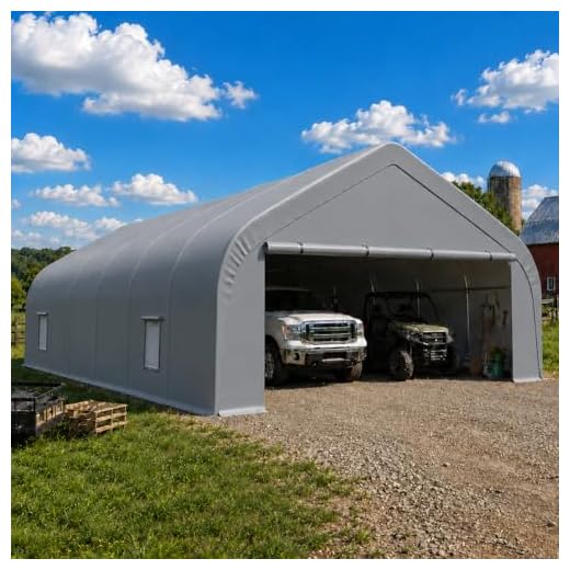 20x30 Reinforced Arched Heavy Duty Carport