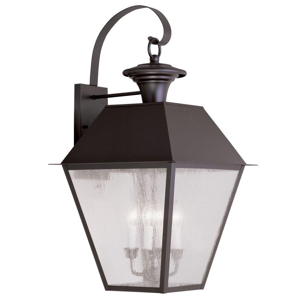 Livex Lighting 2172-07 Mansfield 4-Light Outdoor Wall Lantern, Bronze