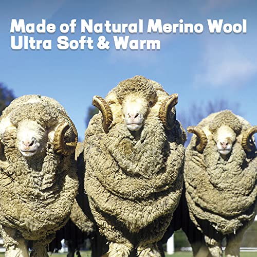 Merino Wool Volcanic Rock Ski Socks 2 Packs For Skiing, Snowboarding, Cold Weather,Thermal Knee-High Warm Socks, Hunting #TOP1