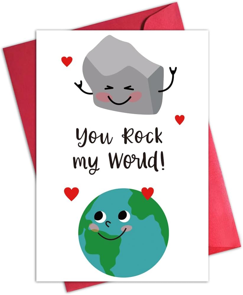 Komik Sevgililer Günü Kartı,You Rock My World Romantik Sevgililer Kartı Komik Yıldönümü Kartı Evlilik Doğum Günü Hediyesi Eşi Koca Kız Arkadaş Erkek Arkadaş Komik Sevgililer Hediyesi.