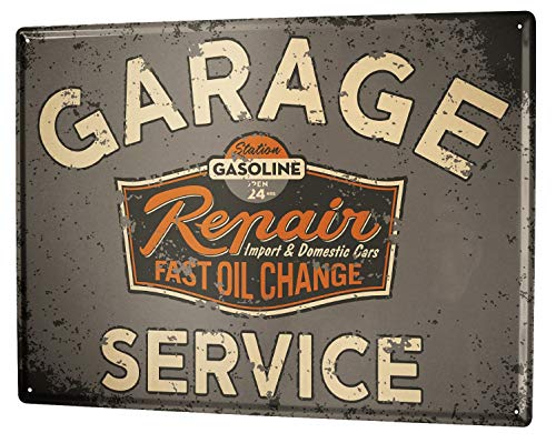 LEotiE SINCE 2004 Plaque en Métal Métallique Poster Mural tin Sign Nostalgique Rétro Voiture Atelier