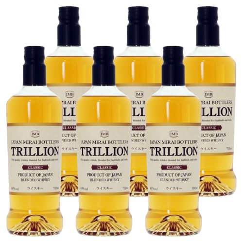 トリリオン クラシック ブレンデッド ウイスキー ジャパン ミライ ボトラーズ 40度 箱なし 700ml 6本 1ケース