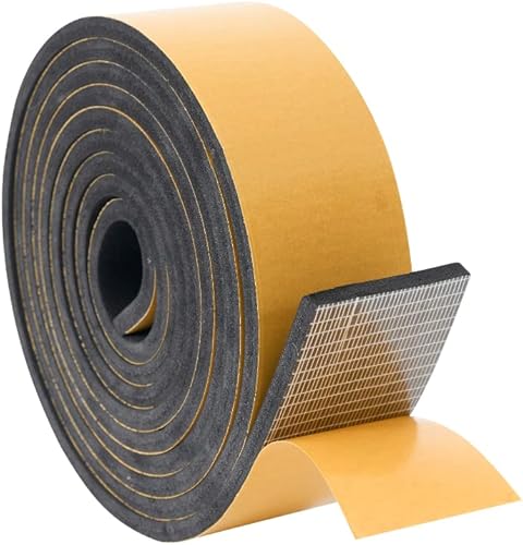 Miniatura 7 de Burlete de espuma de alta densidad para sellar puerta, rollo de cinta aislante para marco de puerta, ventana, aire acondicionado  Burlete de sellado