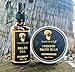 Beard Oil and Beard Balm Kit for Men Care - Unscented Leave in Beard Conditioner, Beard Butter, Mustache Wax Softener Gift set - Beard & Mustache Styling, Shaping, Grooming & Growth