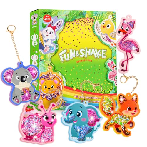 ROOCHKD Fun Shake Glitter Crafts Kit for Kids, DIY Arts