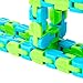PROLOSO 9 Pcs Wacky Tracks Snap and Click Finger Fidget Toys Sensory Gadget Snake Puzzle