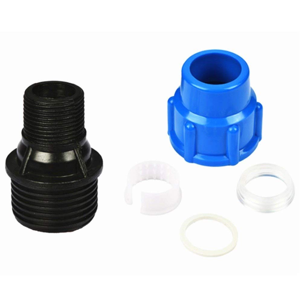 Conector Rápido de Tubería Deua de Plástico Pe Rosca Hembra de 1/2" a 3/4" Conexión Directa 20/25/32/40/50/63 Mm/6M