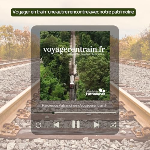 『Voyager en train : une autre rencontre avec notre patrimoine』のカバーアート