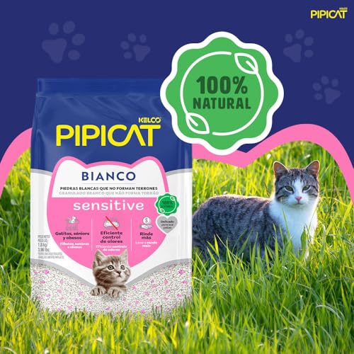 Pipicat Granulado Sanitario Bianco Sensitive 1,8kg