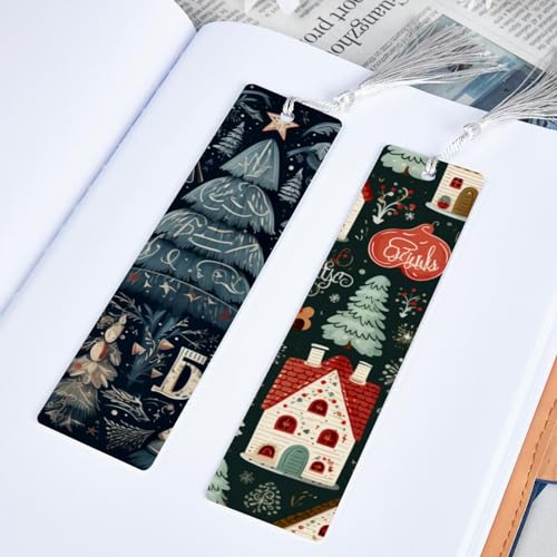Marque-pages arbre de Noël pour ne plus perdre votre page de lecture