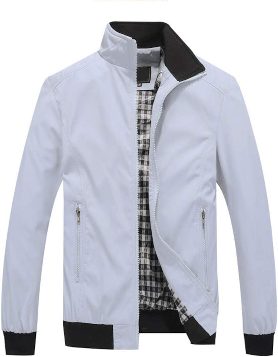 YOUTHUP Mens Summer Bomber Jackets Casual Lightweight Windbreaker Sports Jacket Cargo Outwear