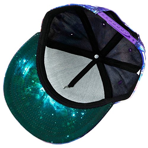 Samtree Unisex Snapback Hats,Adjustable Printed Hip Hop Flat Bill Baseball Cap (011-Wolf)