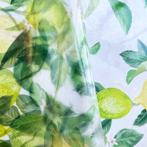 Lemon Tree Window Privacy Film 3D Rainbow Prism Leaf Glass Door Film Suncatcher Covers Non-Adhesive Reusable Anti UV Heat Control for Home and Office,17.5 inches by 78.7 inches