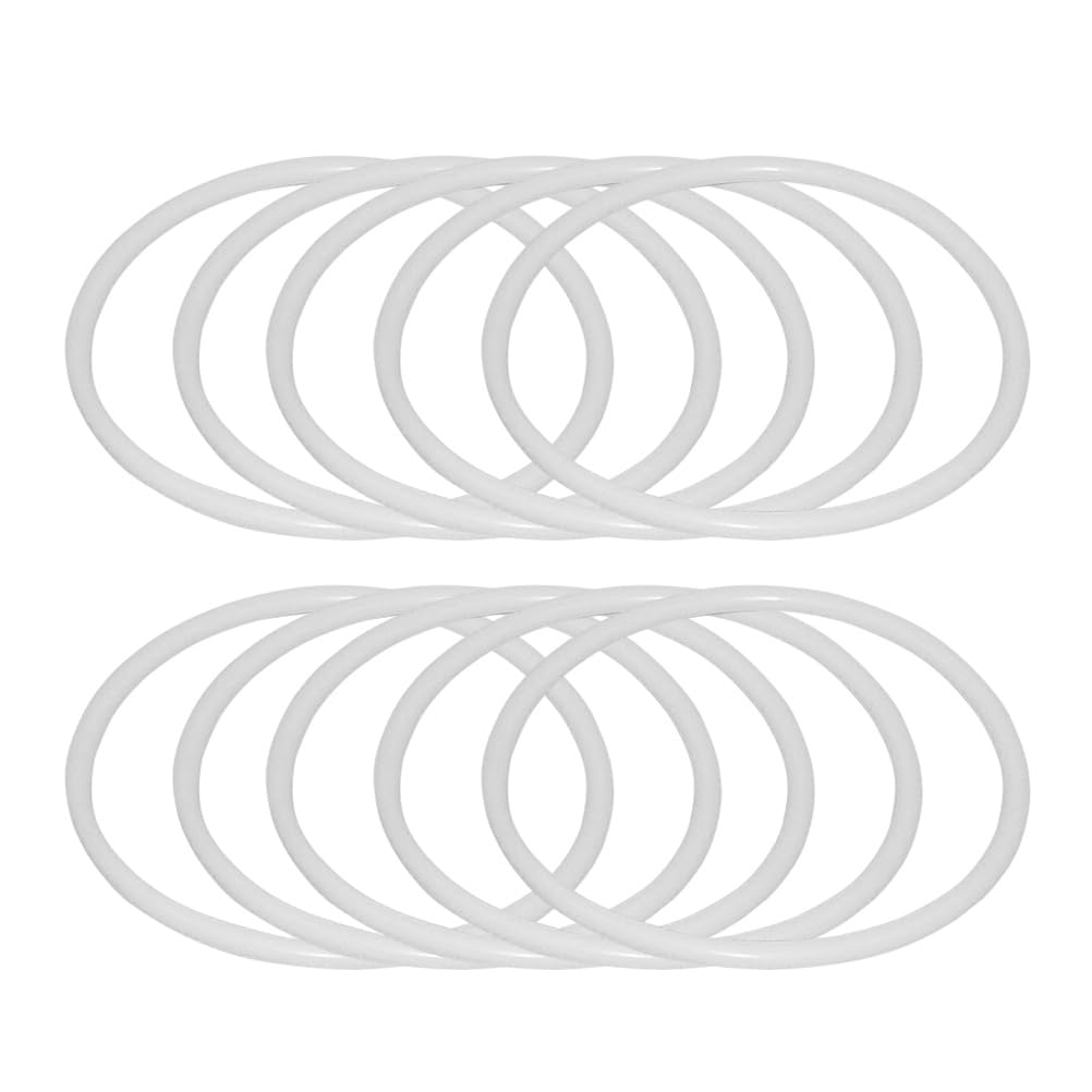 Healifty 30Pcs Plastic Dreamcatcher Rings 3.35 Inch Diy Dreamcatcher Material Circles for Wall Hanging Crafts and Mandala Decorations