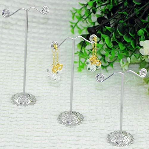 ES0118 3pcs : YCDC 3Pcs/Set Chic Crystal Jewelry Hanger Holder Stand Showcase Display Ornament Organizer for Earrings Necklace Rings Bracelet