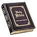 KJV Holy Bible, Classically Illustrated Heirloom Family Bible, Faux Leather Hardcover - Ribbon Markers, King James Version, Dark Brown/Gold (KJV Family Editions)